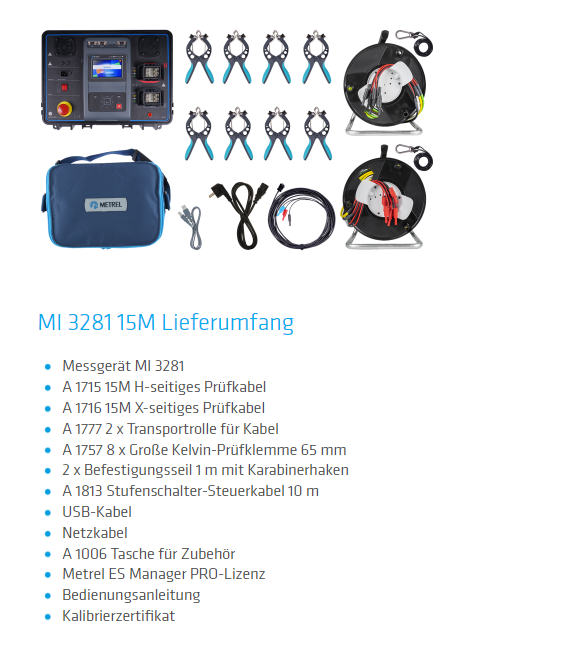 MI 3281 WR Analyser - Transformator Prüfgerät - metrel.ch